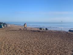 Shingle beach at Bognor Regis - what a fabulous day!